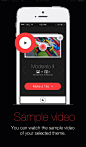 15Seconds照片录像应用引导页设计 - 手机界面 - 黄蜂网woofeng.cn
