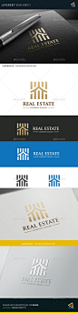 Real Estate Logo Template #design #logotype Download: http://graphicriver.net/item/real-estate/12109693?ref=ksioks: 