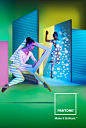 PANTONE Make it brilliant Brand Campaign : This campaign direction tells the story of “creating with color” through experimentation and articulating dimensionality for each of the three areas of Pantone’s core products. How space is activated and engaged