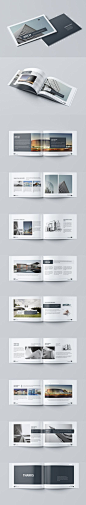 Modern Architecture Brochure 24 Pages A4 & A5 Template InDesign INDD #realestateideas