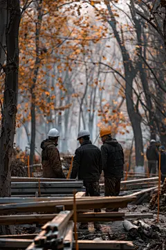 工人工地施工人物肖像劳动者摄影图片