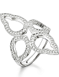 THOMAS SABO Fatima's Garden sterling silver and zirconia-pavé oriental cocktail ring