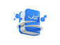Book  کتاب illustration low poly art low poly render cinema 4d c4d 3d