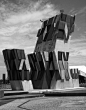 'City Sign' concrete sculpture  by Otto Hajek, 1977