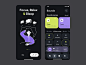 Meditation app by Taras Migulko for emote_agency on Dribbble
