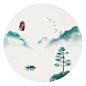 石家小鬼原创古风插画，商用请联系邮箱shijiaxiaogui@qq.com，未经允许严禁商用。山水画 国画