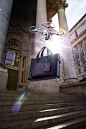 Dior by drone : A vision of Dior bags flown around the city of London by drone.