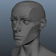 头的飞机 - 男性3d模型obj 4