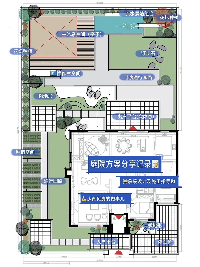 庭院方案设计分享图片_庭院平面图图片素材-花瓣网