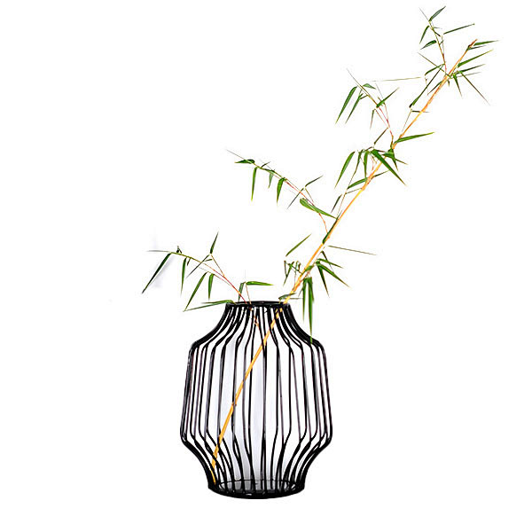 新中式铁艺花瓶创意镂空插花器