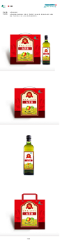 山茶油礼盒包装设计

山茶油包装设计为礼盒包装，时尚大方、简约高档，设计为红色，喜庆适合礼品装，内装两瓶装，外盒为手提式，设计上突出茶油绿色健康的特点。