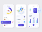 Analytics App 3d ilustration 3d icons analysis analytic teamwork team charts graphic ux funny style colorful mobile app minimal ui illustration afterglow clean