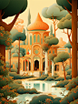 yokooouno_An_oriental_garden_with_landscapes_trees_oriental_arc_a02c574d-4e56-47cc-9b15-e8185a5a33d1