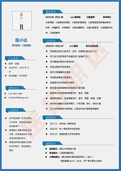 z朱朱z采集到医招职达简历模板