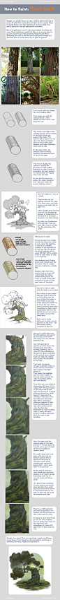【材质教程】如何画树木的材质表现？这个可以帮到你~推荐给需要的朋友~
