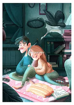 今天的作品，来自插画师 Emanuela Di Donna。当我第一眼看到这几张哈利时，体内的哈迷细胞就被深深的吸引了，好喜欢~当然作者的其他人物也超棒的！ 儿童插画  插画 #酥辰插画分享# ​​​​