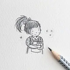 用1支铅笔就能搞定的简笔画 
INS：alexandrasillos 
#手绘素材# ​​​​
