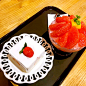 草莓奶油小蛋糕 ​​​​