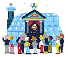 #插画+# Mario de Santiago，自由插图画家，出生于马德里，现在居住在伦敦，喜欢幽默、讽刺、漫画和随机的东西，他的画面不仅内容有趣，颜色的搭配也很棒~