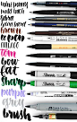 Hand Lettering Tools and what pens are the best for hand lettering and doodling: 