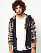 ASOS Bomber 2012秋冬 迷彩袖男士夹克外套