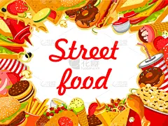 菜单,小吃,街头食品,蛋糕,食品,多纳圈,餐馆,甜点心,沙拉