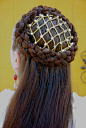文艺复兴时期贵族女士的发型，珍珠是必不可少的装饰 ​​​​