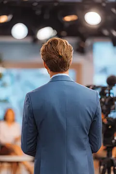 记者招待会人物摄影