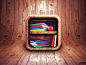 Dribbble- » App Icon Design – Bookshelf