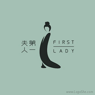 FirstLady瓷器品牌Logo设计h...