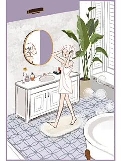 超可爱的手机插画壁纸，承包你的夏天吧！ : . 你们喜欢夏天吗？我一直不太喜欢夏天，时而闷热、时而大雨，经常被它弄得很狼狈。 . 但有的事情，只有夏天做才惬意！今天就和你们分享一期夏天的理想打开方式吧～ . 插图全都是我们美少女插画