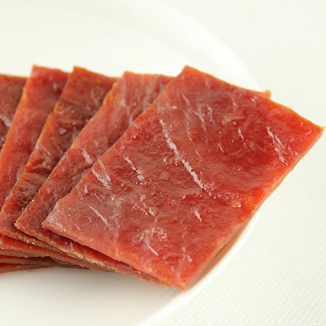 靖江特产双鱼风味蜜汁猪肉脯250g新加坡火腿味新上市街拍