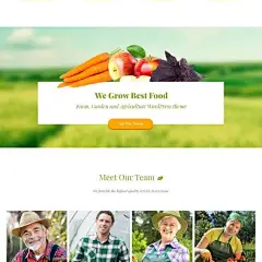 Organic is a bright and eye catching design for agriculture topic. This PSD theme can be used for small #farm #website, organic food store or market.: 