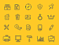 75 Various Outline Icon Set by HevnGrafix Design in 4月必备的42套新鲜的扁平化UI图标下载 