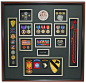 US Army Airborne Shadow Box Display. We mounted the soldiers commander coins and shoulder cord into the display to add color and depth. All the different colors from the awards, decorations, and patches really make this shadow box come to life. There is a