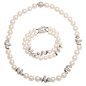 MIKIMOTO Pearl and Diamond Necklace and Bracelet