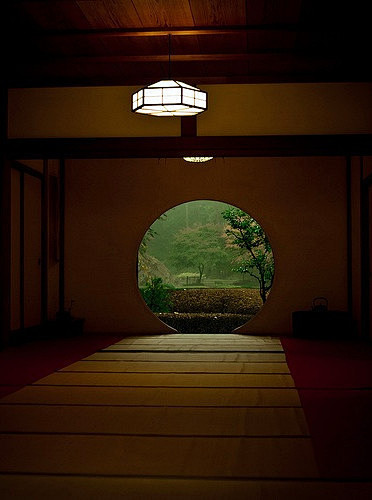 日本明月院，窗外四季。