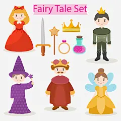 矢量城堡与王子免抠素材 免费下载 页面网页 平面电商 创意素材 png素材