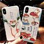 可爱柴犬浮雕xs max女款iphonex苹果8plus手机壳xr保护套6s情侣7p-淘宝网