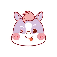 马宝宝头卡通插画311图-02
