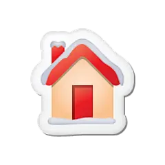 被雪覆盖的小房子图标 iconpng.com
