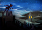 The sorcerer's apprentince : For practically all my life, this short from Fantasia (1940), this scene and it's music has been synonimus of magic. And i think it will always be. I have been wanting paint something about it for ...