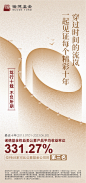 海报 基金 金融  十周年  10  字体  数字 中国风 