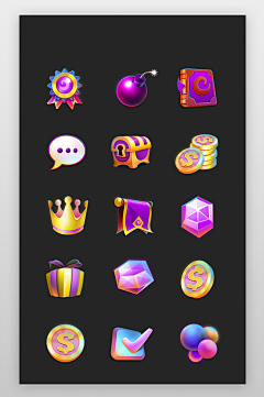 黄小黄o3o采集到棋牌 - icon、道具