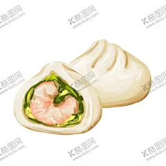 包子 【酷图网】包子,小吃,手绘,虾,手绘包子,手绘小吃,插画