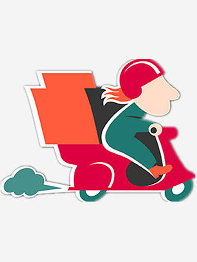 快递小哥矢量图创意素材png素材