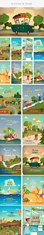 Summer and Travel Vector Pack : http://ohfreebie.wordpress.com/