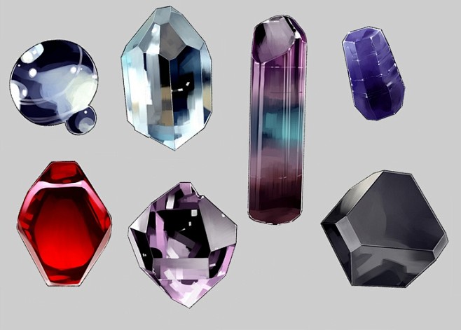 Drawing crystals