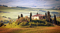 General 1920x1080 Tuscany Italy nature landscape house