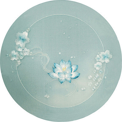 苏绣DIY初学套件荷花梅花兰花绣花图0基...